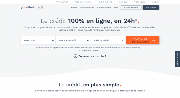 Younited Credit - Crédit jusqu'à 50 000 €